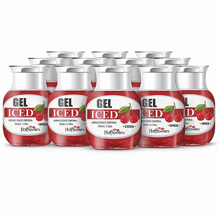 Gel Aromatizante ICED Cereja 35ml - KIT 10UN