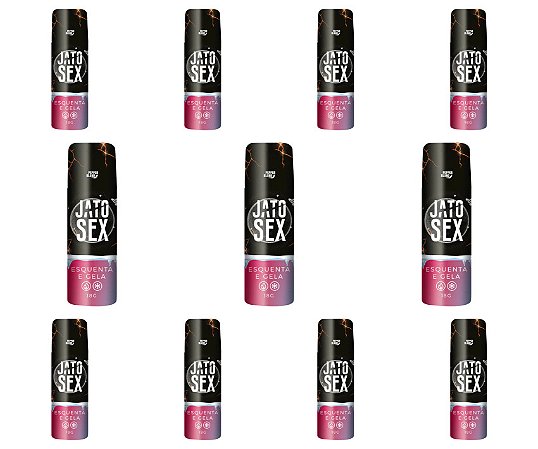 Kit Jato Sex Bisáfico Gel Comestível Excitante e Lubrificante 18ml - Emb. c/ 10und. Pepper Blend