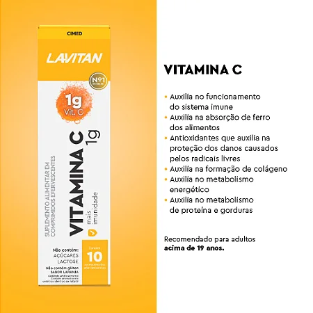 Lavitan Vitamina C 1g