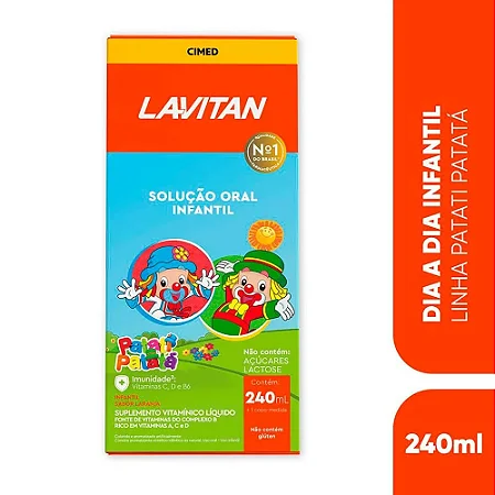 Lavitan Patati Patatá Vitamina Infantil Solução Oral