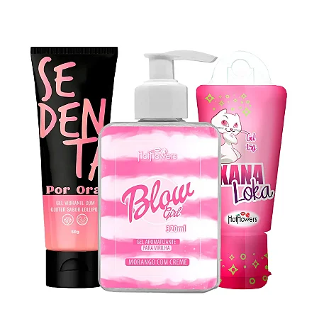 Kit Sedenta por Oral +Blow Girl + Xana loka Hotflowers