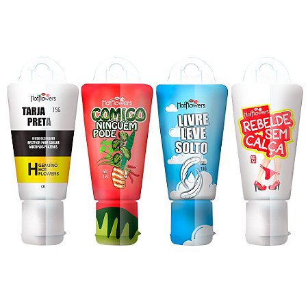 Kit Tarja Preta + Comigo Ninguém Pode + Livre Leve Solto + Rebelde Sem Calça Hotflowers