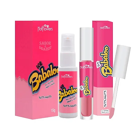Kit Ice Babaloo Tutti-Frutti + Gloss Babaloo Ice Tutti-Frutti Hotflowers