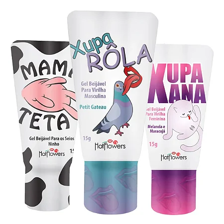 Kit Mama Teta + Xupa Rola + Xupa Xana Hotflowers