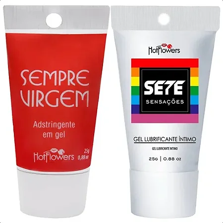 Kit Sempre Virgem + Sete Sensações Gel Hotflowers