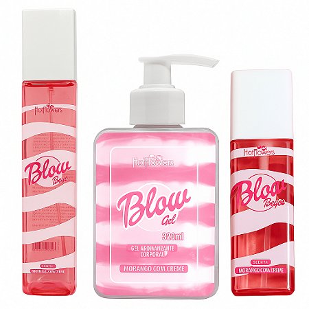 Kit Blow Beijos Perfume + Body Splash + Blow Girl Hotflowers