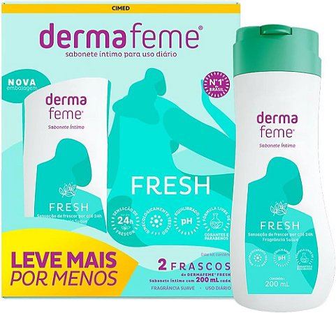 Sabonete Íntimo Derma Femme Fresh - Kit com 2 unidades CIMED