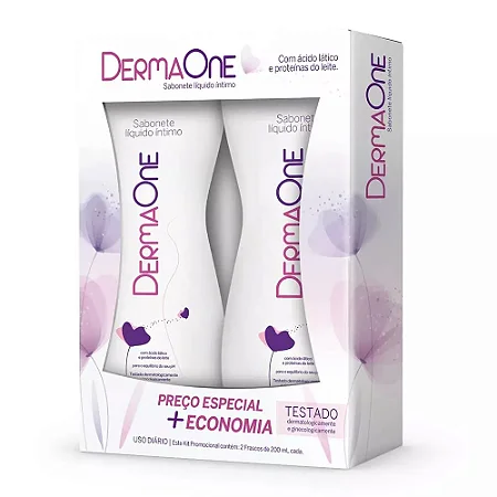 Derma One Sabonete Íntimo Com Ácido Lático kit com 2 Unid.