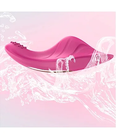 Vibrador Calcinha com 9 Modos de Vibração de Silicone e ABS Recarregável - Stella