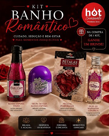 Kit namorados - Banho romântico