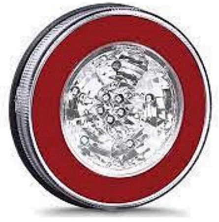 Lanterna de LED halo light 24V vermelha para freio-farolete