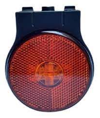 Lanterna lateral de LED vermelha com suporte Randon