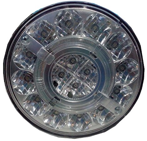 Lanterna traseira de LED com pisca bivolt cristal braspoint LG