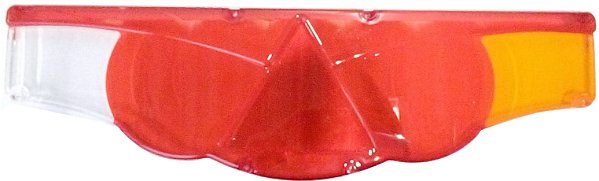 Lente traseira com triângulo refletivo