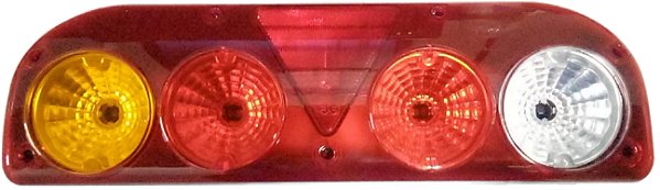 Lanterna traseira vermelha carreta Facchini