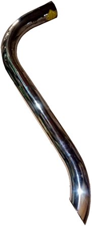 Tubo de descarga saída lateral cromada 1360mm 4.1/2''
