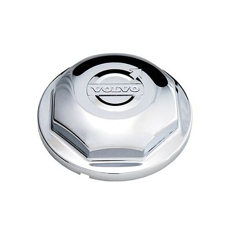 Tampa cubo cromada roda dianteira Volvo VM