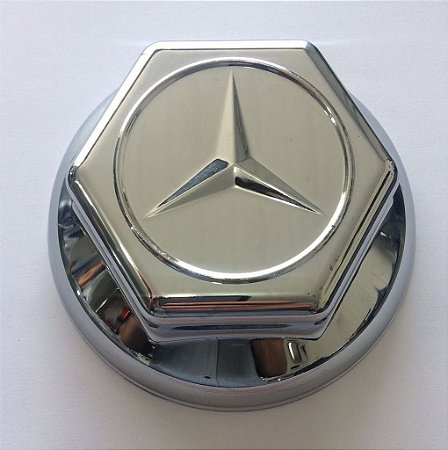 Tampa cubo cromada roda dianteira Mercedes Benz 1113-1620