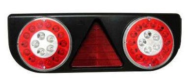 Lanterna traseira de LED lente vermelha 24V