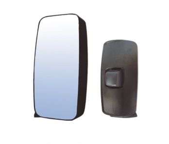 Espelho retrovisor esquerdo manual com desembaçador Mercedes Benz Axor-Atego