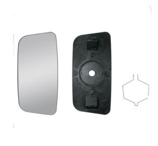 Vidro espelho retrovisor sem desembaçador Scania 114-124