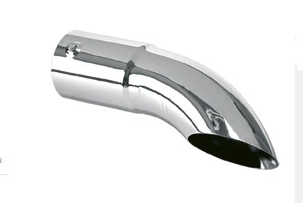 Boca de escape curvo 3''