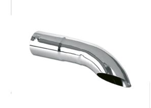 Boca de escape longa curva 3. 1/2''