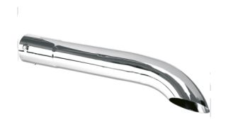 Boca de escape curvo longo 5''