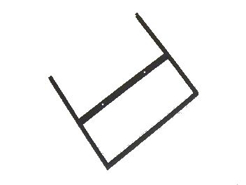 Suporte de placa de identificação 30X30X30