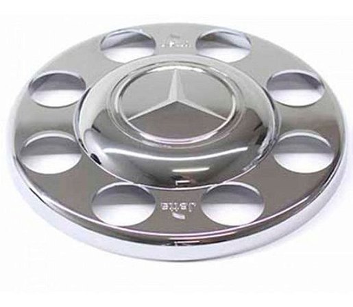 Tampa cubo cromada maior tração Mercedes Benz Atego
