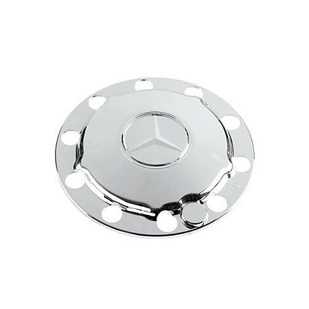 Tampa cubo cromada reduzido Mercedes Benz