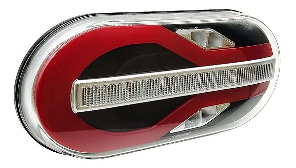Lanterna traseira para adaptação pisca sequencial bivolt 24 LED's Randon R