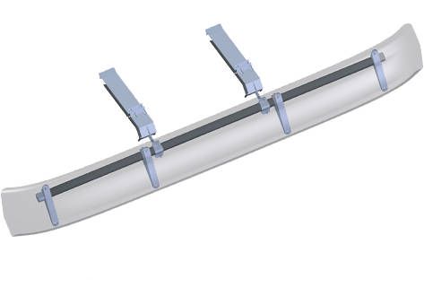 Tapa-sol acrílico Mercedes Benz cabine alta