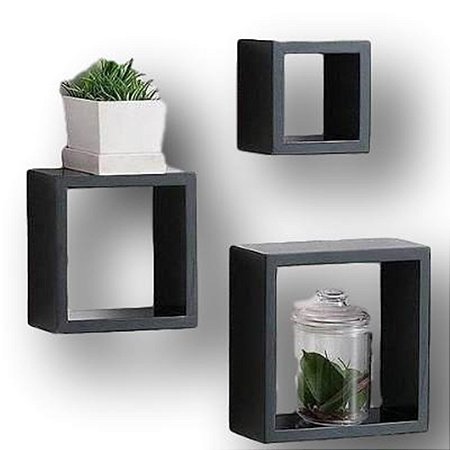 Trio De Nichos Quadrado MDF
