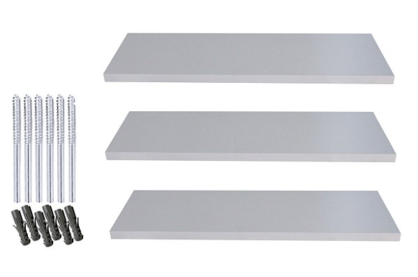 5 Prateleiras Nichos Mdf 60x20 Branco Decoracao Livros Sala
