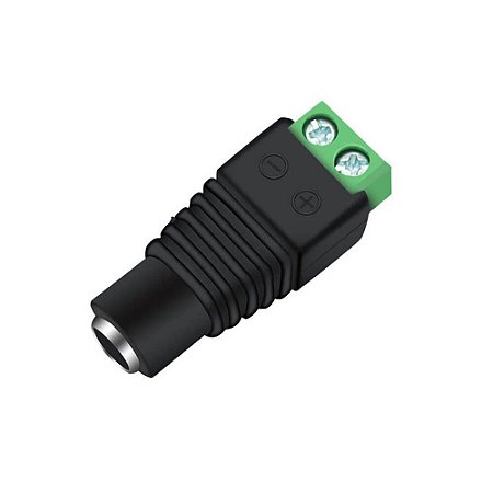 Conector Plug P4 2.1mm Fêmea com Borne