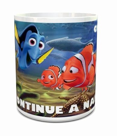 Caneca, Procurando Nemo, 'com ou sem seu nome'