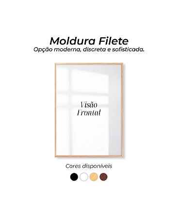 Quadro com moldura filete