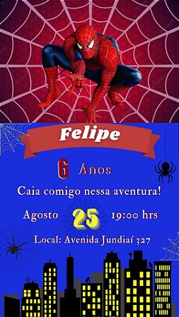 Convite Digital Super-Heróis Personalizado – Aniversário Infantil
