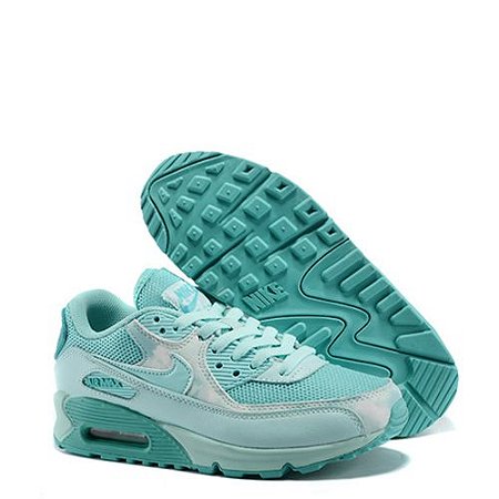 air max 90 verde agua e branco