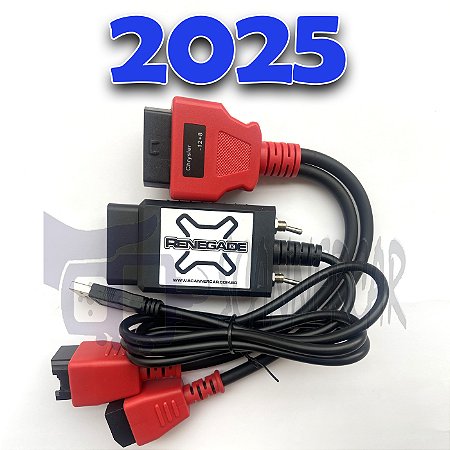 Kit Renegade 2025-  Chaveado sem cabos adaptadores cinza e azul