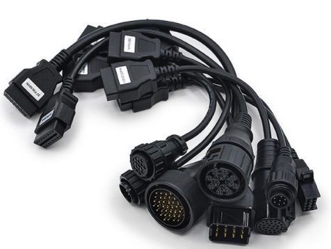 KIT 8 Cabos Obd2 Universal Linha Pesada Trucks Cdp