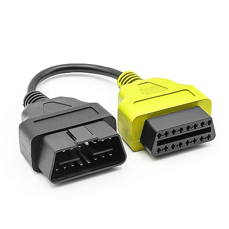 Cabos Adaptador FIAT JEEP Amarelo Para Multiecuscan / AlfaObd