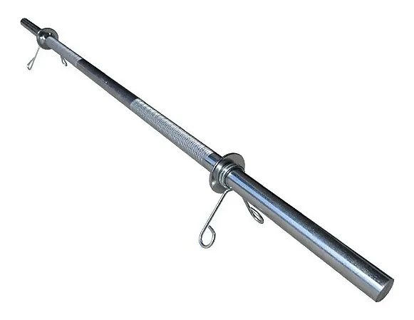 Barra 1,50m Maciça Cromada para exercícios