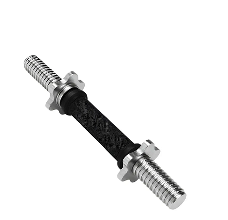 Barra Para Halter Com Rosca Aço Inox Musculação