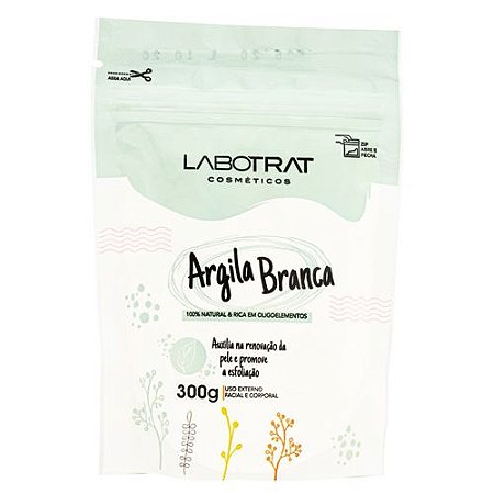 Argila Branca 300g LABOTRAT - Makes de Maria