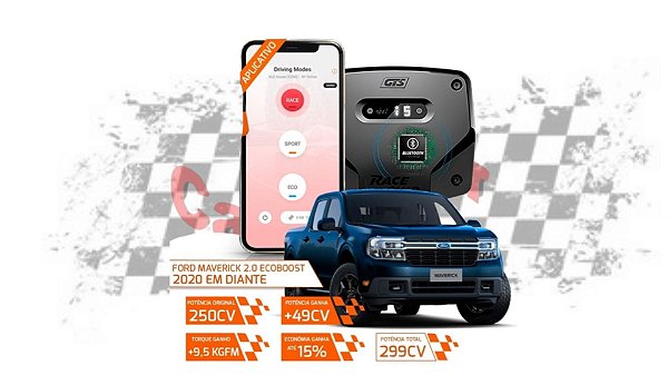 Racechip Ford Maverick 2.0 Chip De Potência Gts + App V2