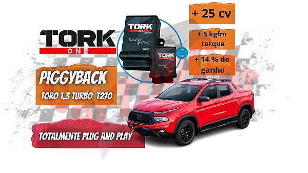 Piggyback para Fiat Toro 1.3 Turbo T270 / com Bluetooth