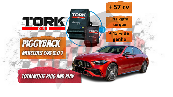 Piggyback TorkOne para Mercedes C43 3.0 Turbo 365 cv / com Bluetooth