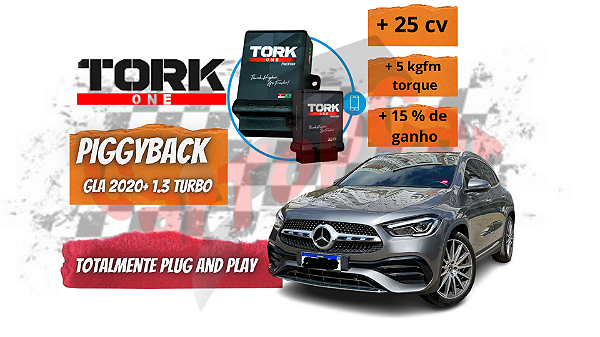 Piggyback TorkOne Novo Mercedes GLA 200 1.3 Turbo 20020+ / com Bluetooth